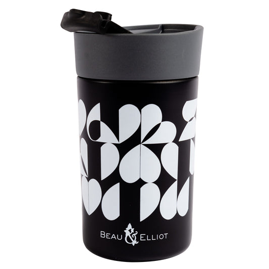 NAVIAGTE MONOCHROME BROKENHEARTED 350ML TRAVEL MUG