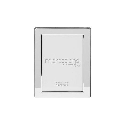 IMPRESSIONS SILVERPLATED PHOTO FRAME FLAT EDGE-3.5*5"