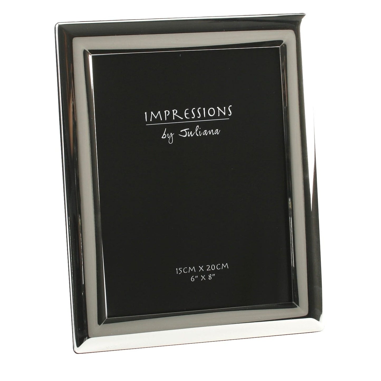 IMPRESSIONS SILVERPLATED PHOTO FRAME CURVED EDGE-6*8"