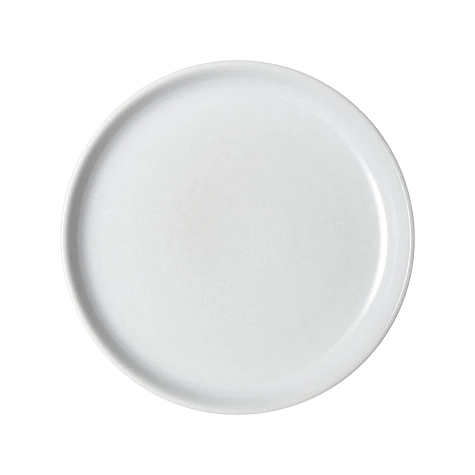 DENBY INTRO STONE WHITE MEDIUM COUPE PLATE