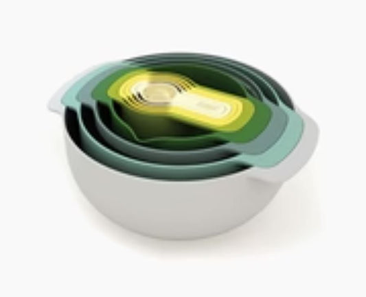 JOSEPH JOSEPH NEST 9 PLUS NESTING BOWL SET - OPAL