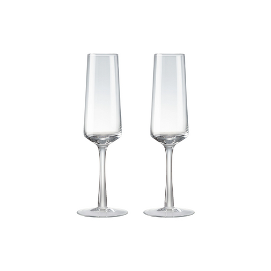 DENBY NATURAL CANVAS SET OF 2 CHAMPAGNE FLUTES