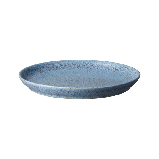 DENBY STUDIO BLUE FLINT DINNER COUPE PLATE