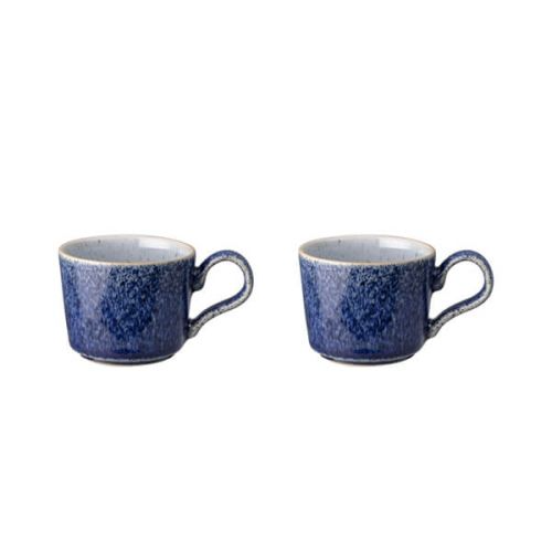 DENBY STUDIO BLUE BREW SET OF 2 ESPRESSO CUPS