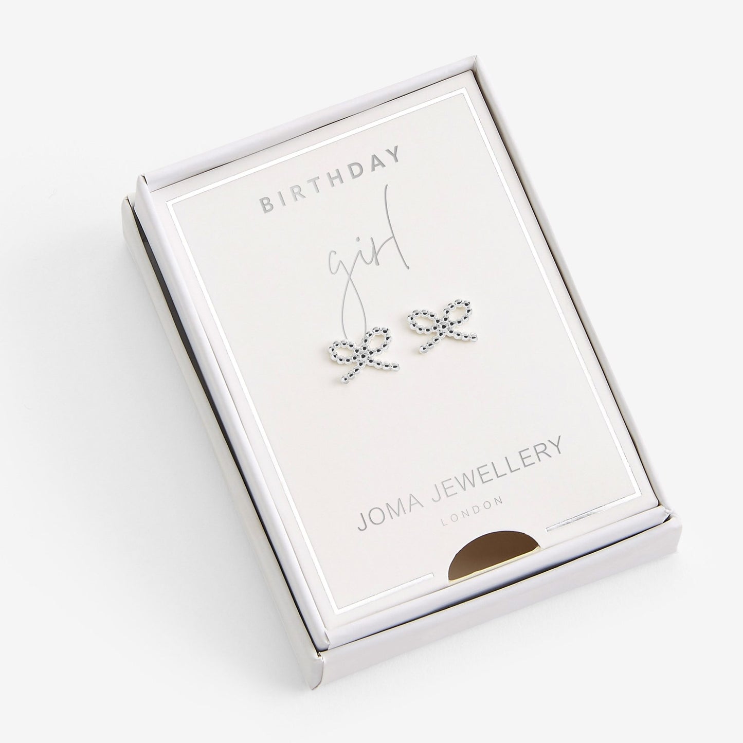 JOMA BIRTHDAY GIRL SILVER EARRINGS