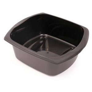 ADDIS RECTANGULAR WASHING BOWL / BASIN SOFT BLACK 9.5L