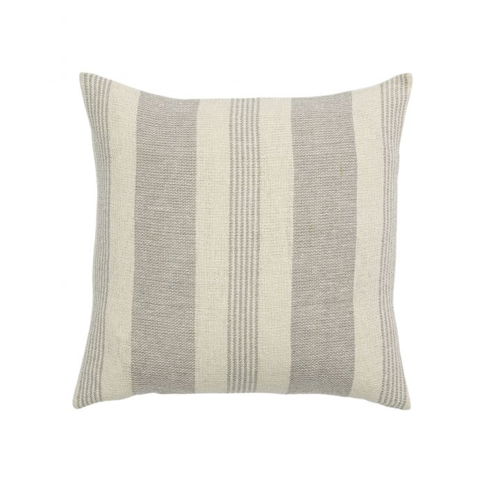 GALLERY SIMPLY ORGANIC STAIGHT SQUARE CUSHION TAUPE