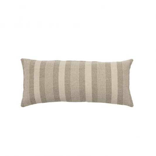 GALLERY SIMPLY ORGANIC STRAIGHT CUSHION TAUPE