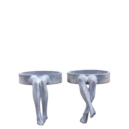 GALLERY LEGGY PLANT STAND GREY SET OF 2