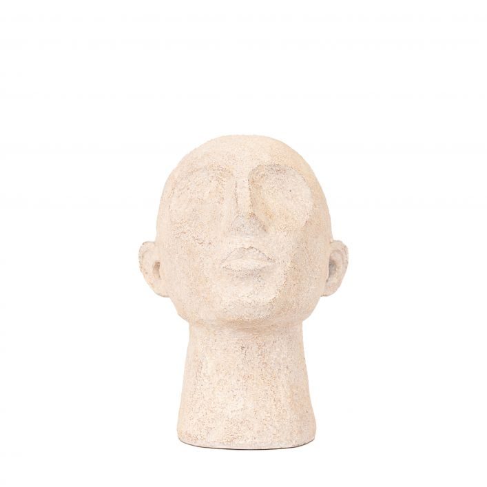 GALLERY HEADZ BOOKEND CREAM SET OF 2