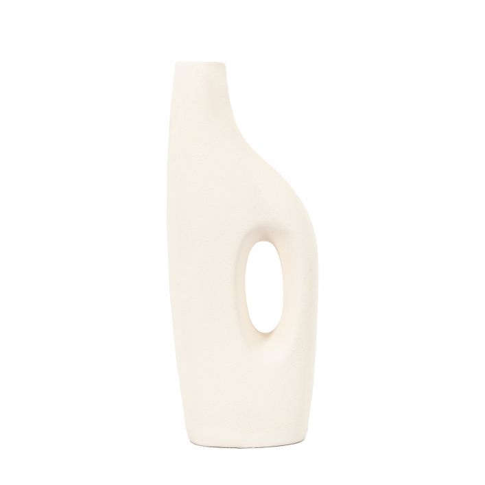 GALLERY DELORES VASE WHITE