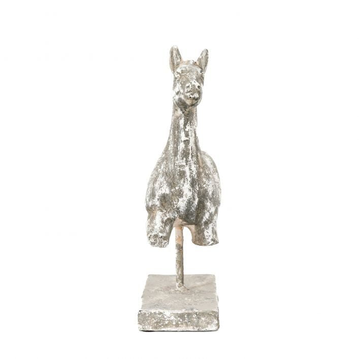 GALLERY JULIUS HORSE ANTIQUE WHITE