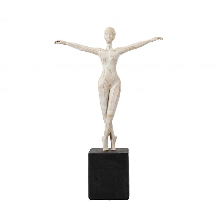 GALLERY BALLERINA PIROUEETE SCULPTURE BLACK /WHITE