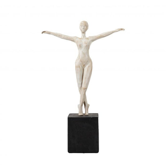 GALLERY BALLERINA PIROUEETE SCULPTURE BLACK /WHITE