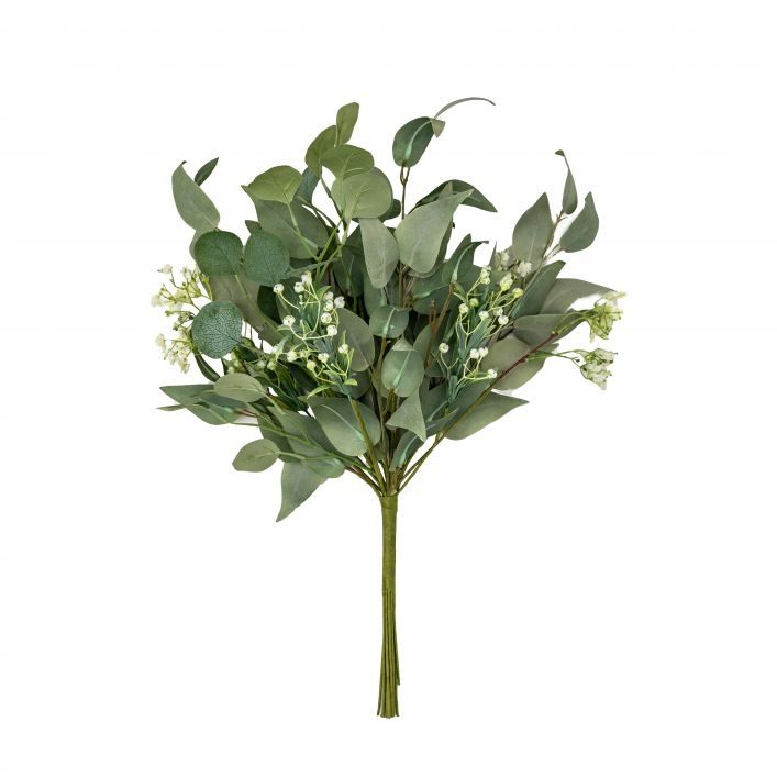 GALLERY BABIES BREATH & EUCALYPTUS ARRANGEMENT GREEN/WHITE