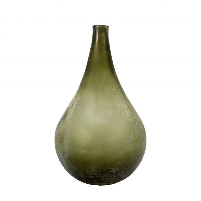 GALLERY DAVOS VASE ANTIQUE GREEN