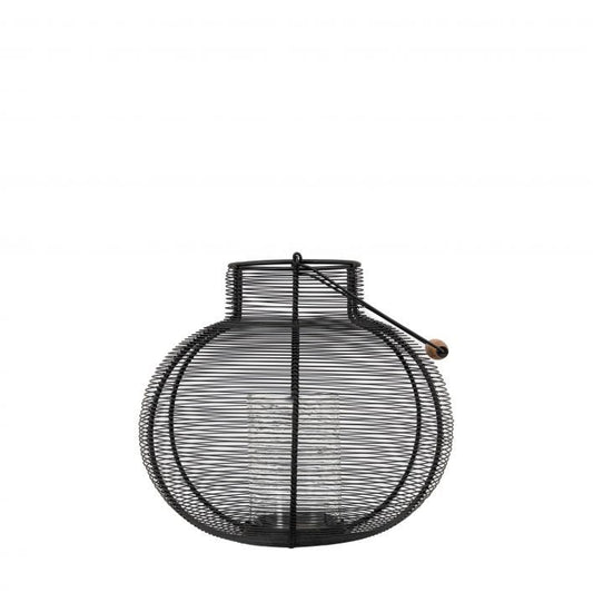 GALLERY HISPI LANTERN BLACK LARGE