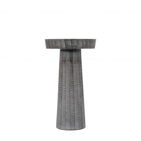 GALLERY ENYA CANDLESTICK SMALL ANTIQUE GREY