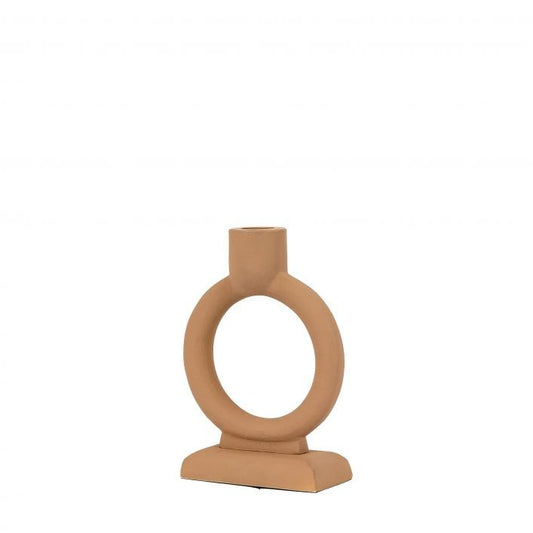 GALLERY ROLO CANDLESTICK SMALL CARAMEL