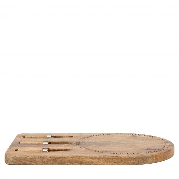 GALLERY WELLS CHEESE BOARD SET WOOD