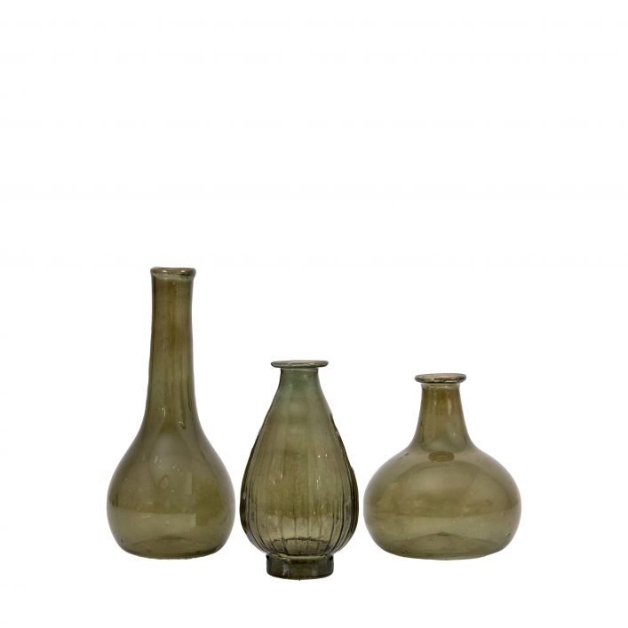 GALLERY BIBA VASE GREEN SET OF 3