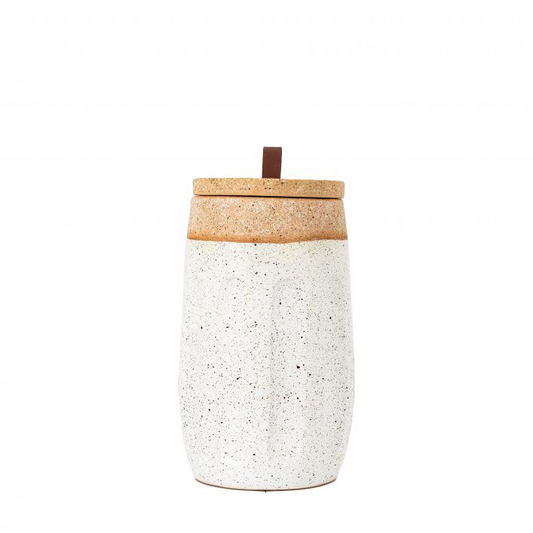 GALLERY CALLOW JAR WHITE NATURAL WHITE