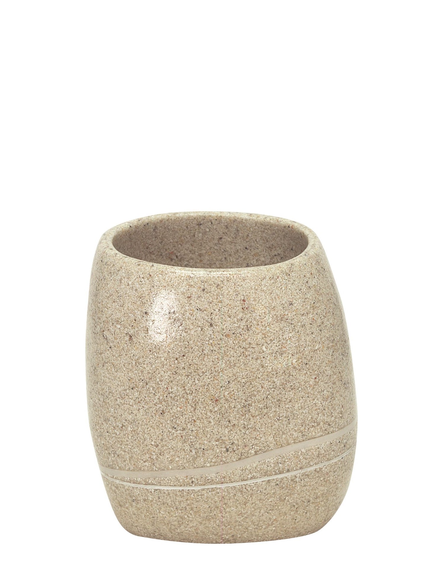 KLEINE WOLKE STONES POLYRESIN SAND BEIGE TUMBLER