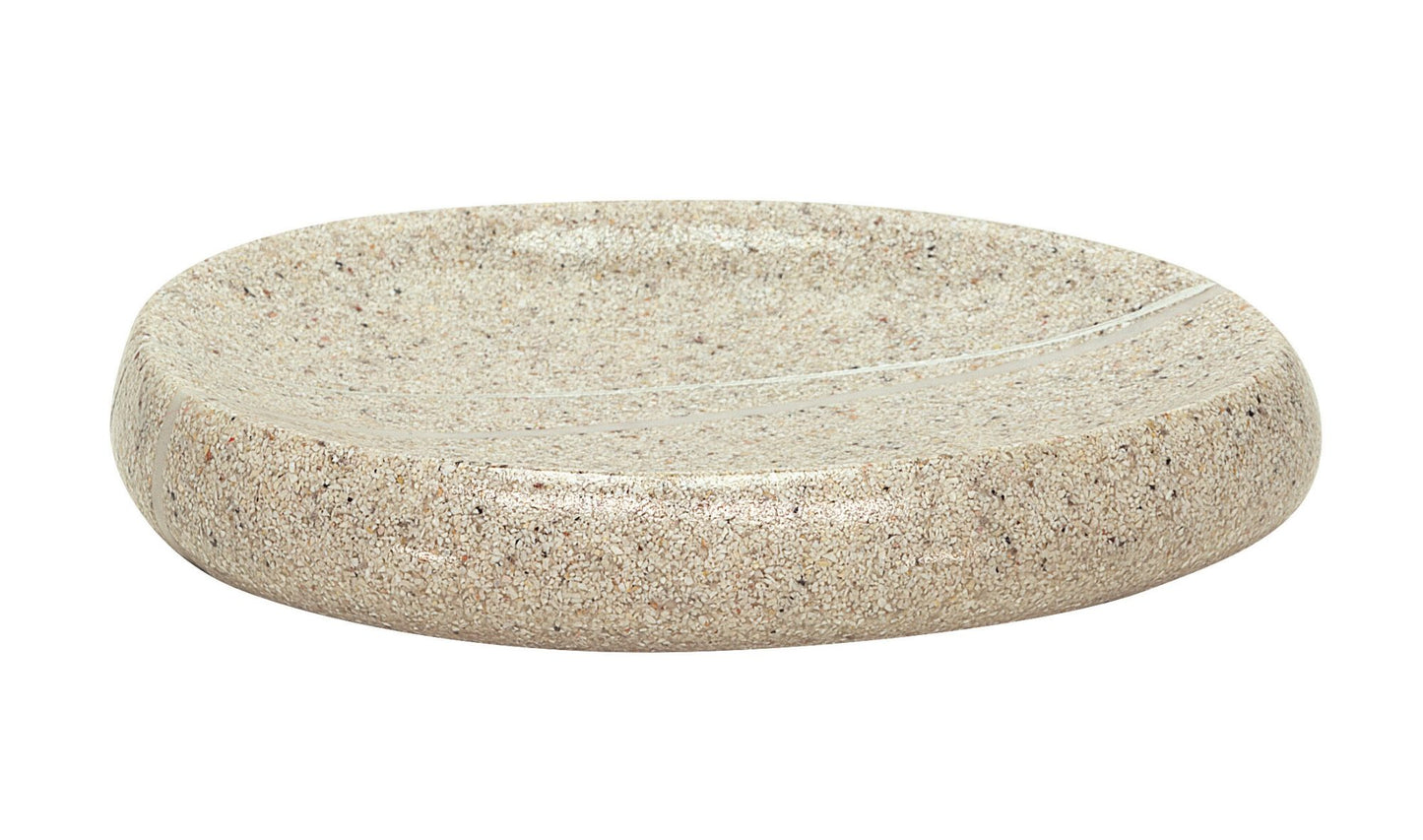 KLEINE WOLKE STONES POLYRESIN SANDBEIGE SOAP DISH