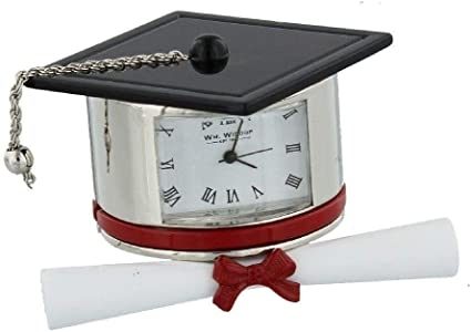 WM. WIDDOP MINIATURE CLOCK-GRADUATION HAT & SCROLL