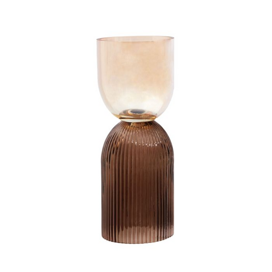 ESMA TWO TONE GLASS VASE SMALL