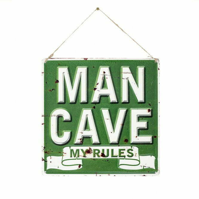 LA HACIENDA MAN CAVE METAL SIGN