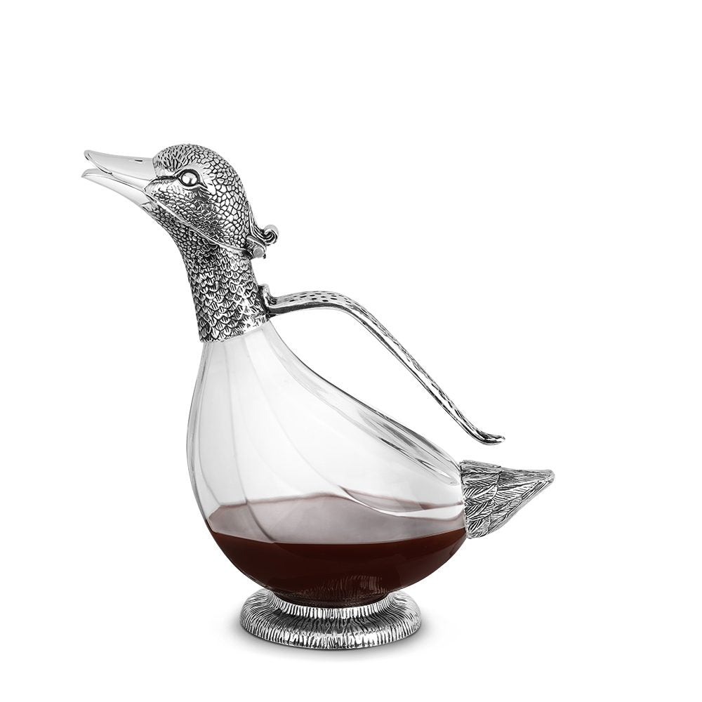 NEWBRIDGE SILVER PLATED DUCK DECANTER