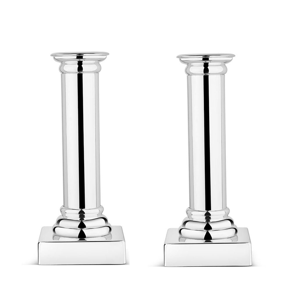 NEWBRIDGE CANDLESTICKS SET OF 2