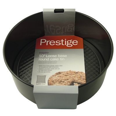 PRESTIGE INSPIRE CAKE TIN 10" LOOSE BASE