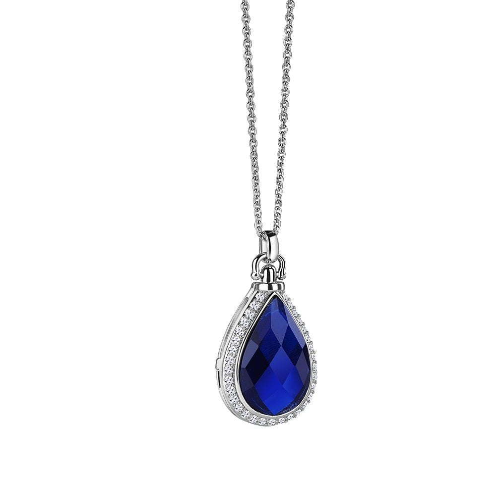 NEWBRIDGE LOCKET SAPPHIRE BLUE STONES