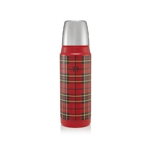 THERMOS FASHION SERIES FLASK 470ML RED TARTAN