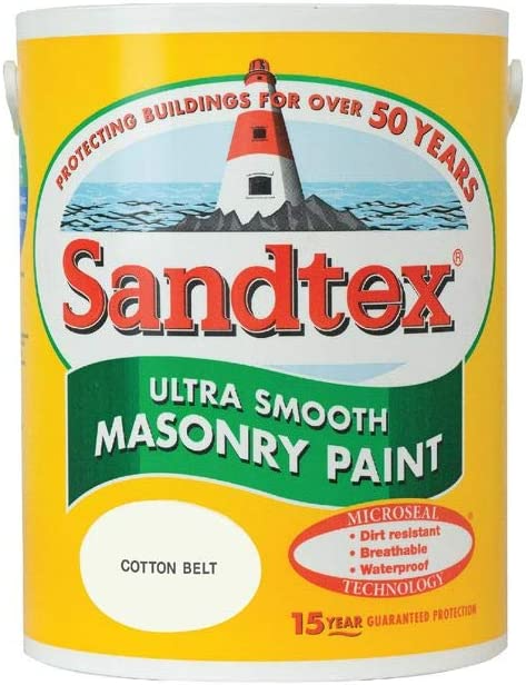 SANDTEX MASONRY PAINT 5L - COTTON BELT