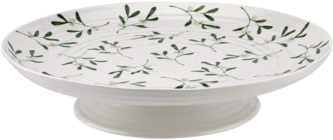 SOPHIE CONRAN FOOTED CAKE PLATE MISTLETOE