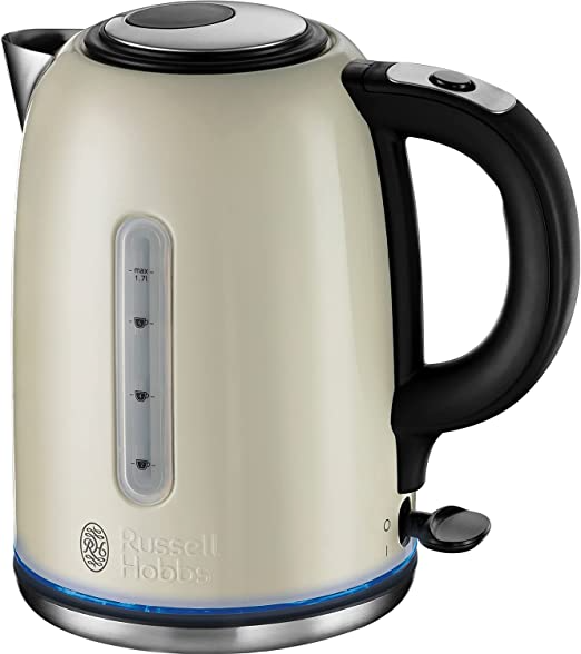 RUSSELL HOBBS 3KW QUIET BOIL JUG KETTLE, CREAM