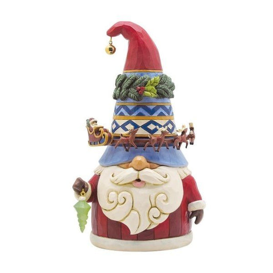 ENESCO ROTATING SLEIGH GNOME