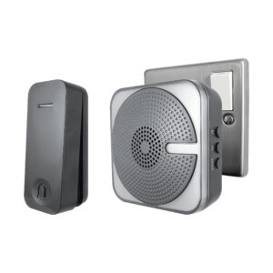 UNI-COM KINETIC PLUG-IN DOOR CHIME - BLACK