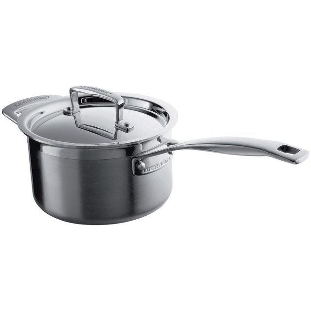 LE CREUSET 3-PLY STAINLESS STEEL SAUCEPAN - 18CM