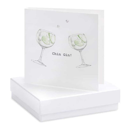 CRUMBLE & CORE EARRING CARD CHIN GIN