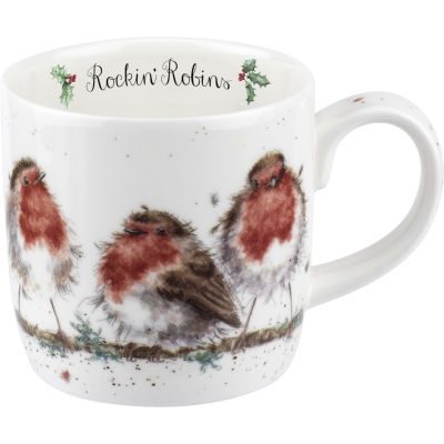 WRENDALE CHRISTMAS MUG RANGE – 300ML – ROCKIN' ROBINS