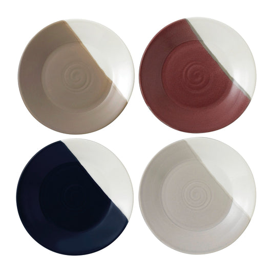 ROYAL DOULTON COFFEE STUDIO PLATES SET OF 4 16CM