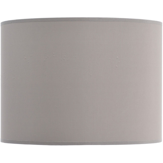 LIBRA TAUPE AND CHAMPAGNE LINED DRUM LAMPSHADE (14")