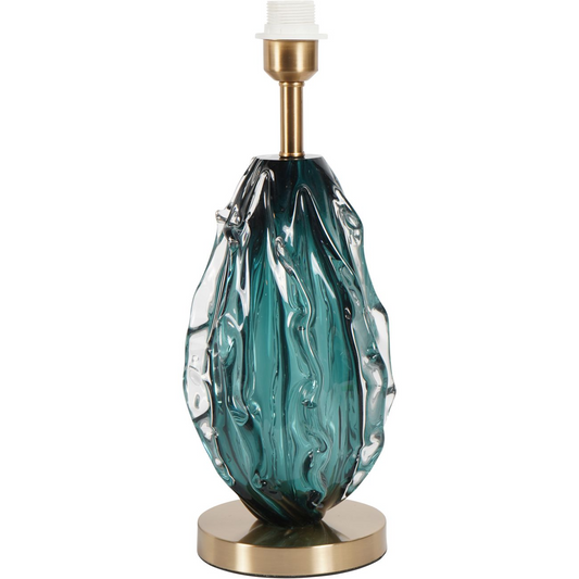 LIBRA HEYDON GREEN GLASS TABLE LAMP BASE