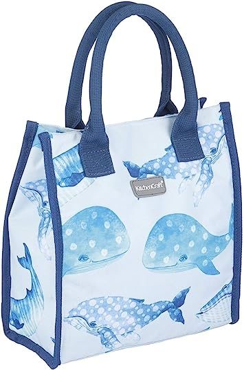 KITCHENCRAFT 4 LITRE WHALE LUNCH / SNACK COOL BAG