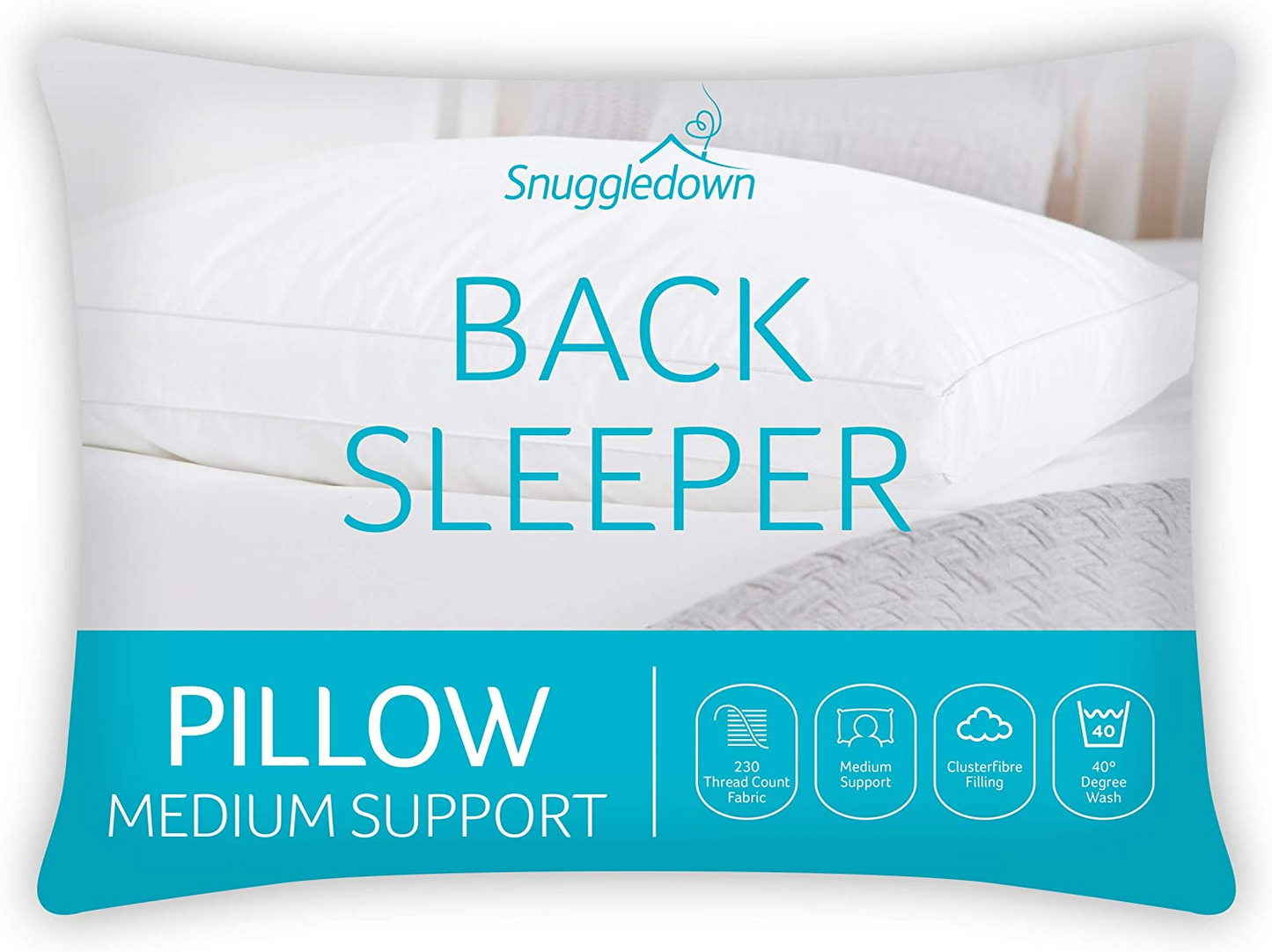 SNUGGLEDOWN BACK SLEEPER PILLOW