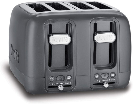 DUALIT DOMUS 4 SLICE GREY TOASTER